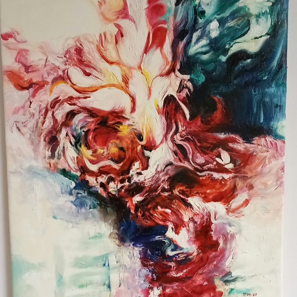 Abstract  oil painting - Picture 6 of 9
